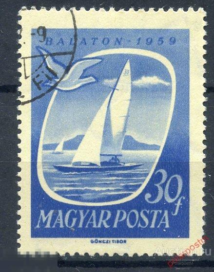 Y85 Венгрия 1959 1609 Озеро Балатон. Туризм 