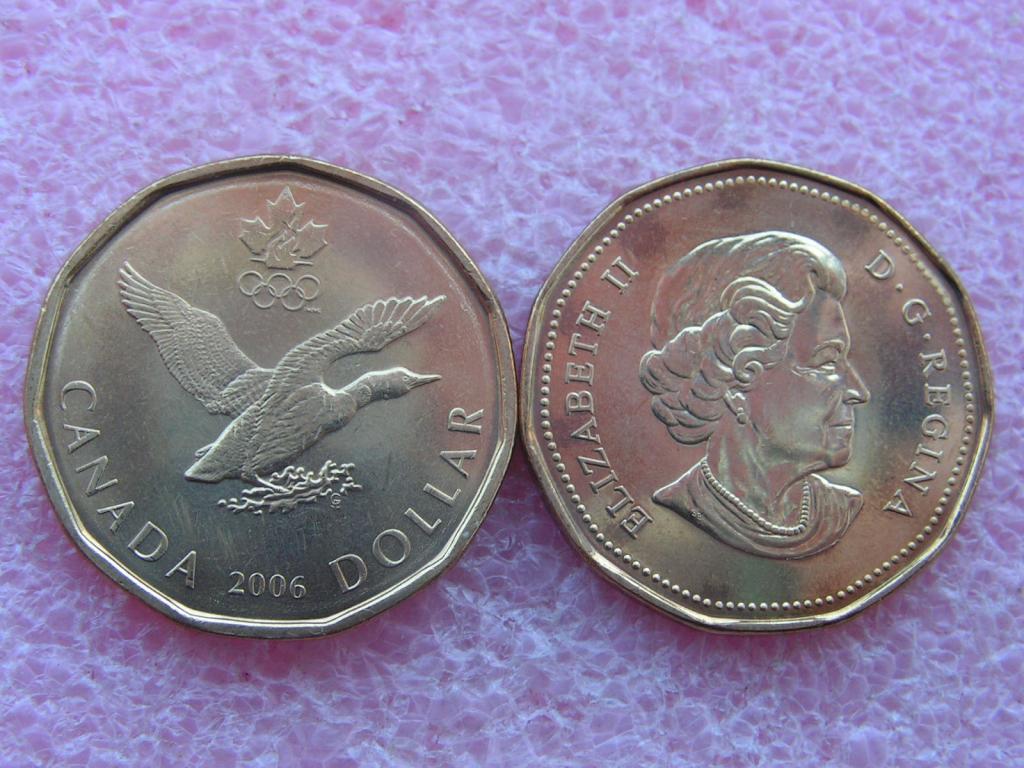 Канада 1 доллар 2006 олимпиада в Турине unc