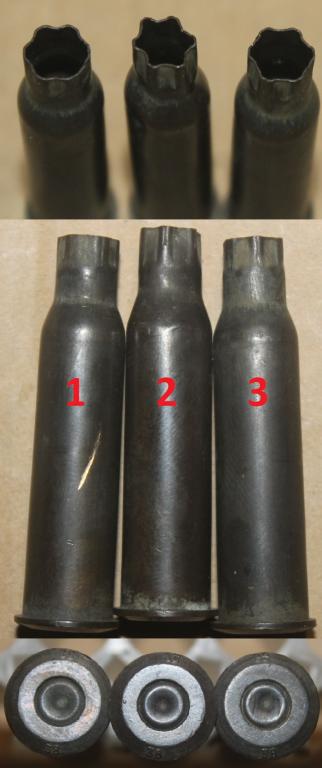 Гильза 7.62х54R, винтовка Мосина, маркировка ЗВ 38 (холостой звезда)