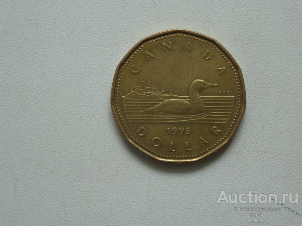 Канада 1 доллар 1993 года. Гагара.