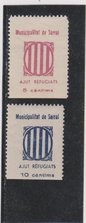 Граждан.война(Испания),1936/7**Municipalitat SARRAL(Герб Каталонии)