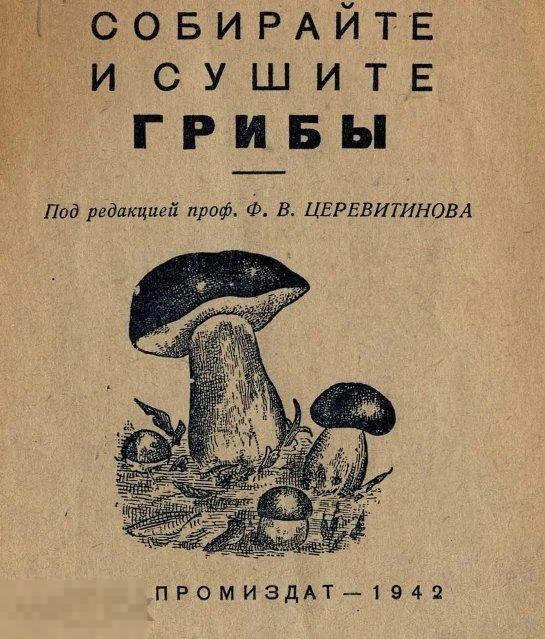 Сбор заготовка и переработка грибов  / 1942 / книга в формате PDF