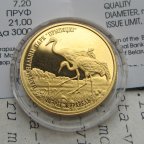 50 рублей 2006 Журавль. ЗОЛОТО. Беларусь. С сертификатом и коробкой.