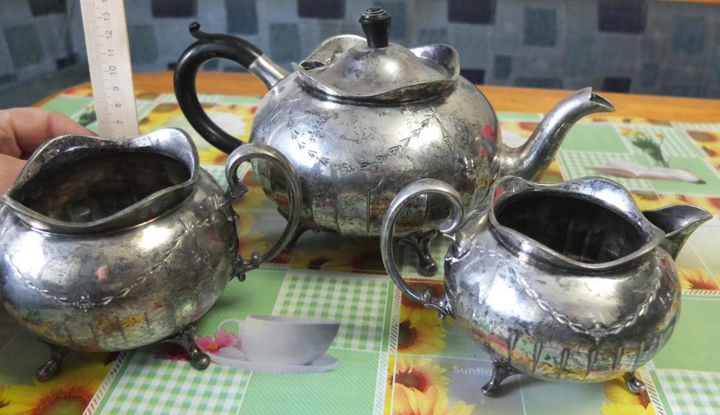 чайный сервиз 3 предмета, Англия, конец 19 века
