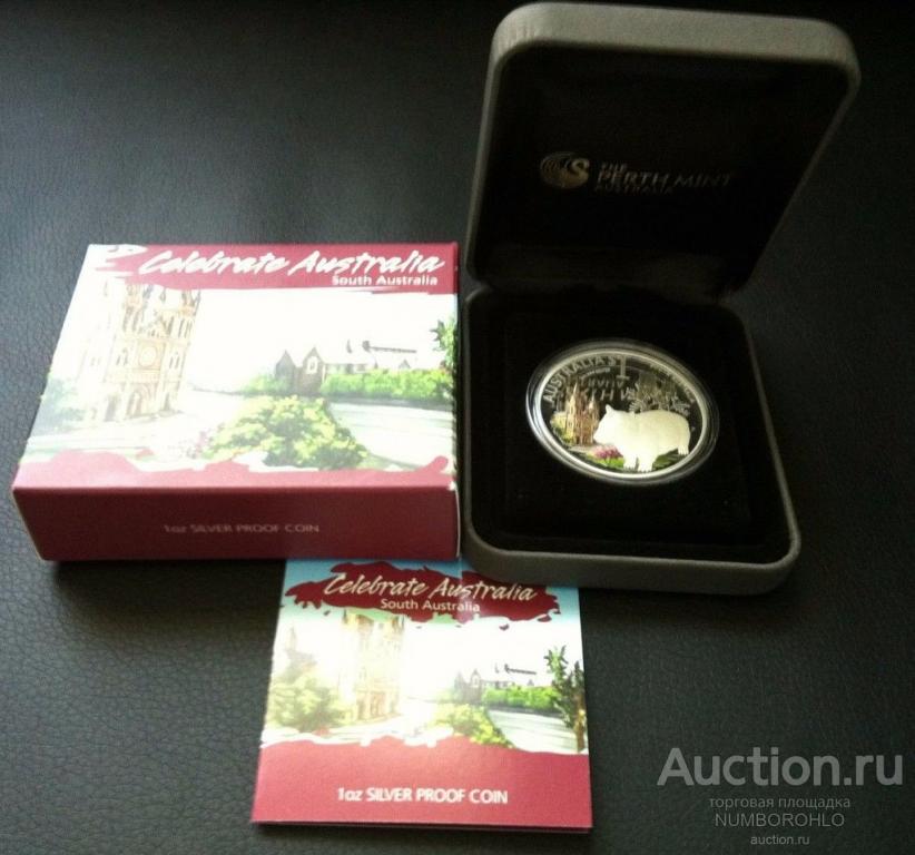 Австралия 1 доллар, 2010 Южная Австралия - Вомбат