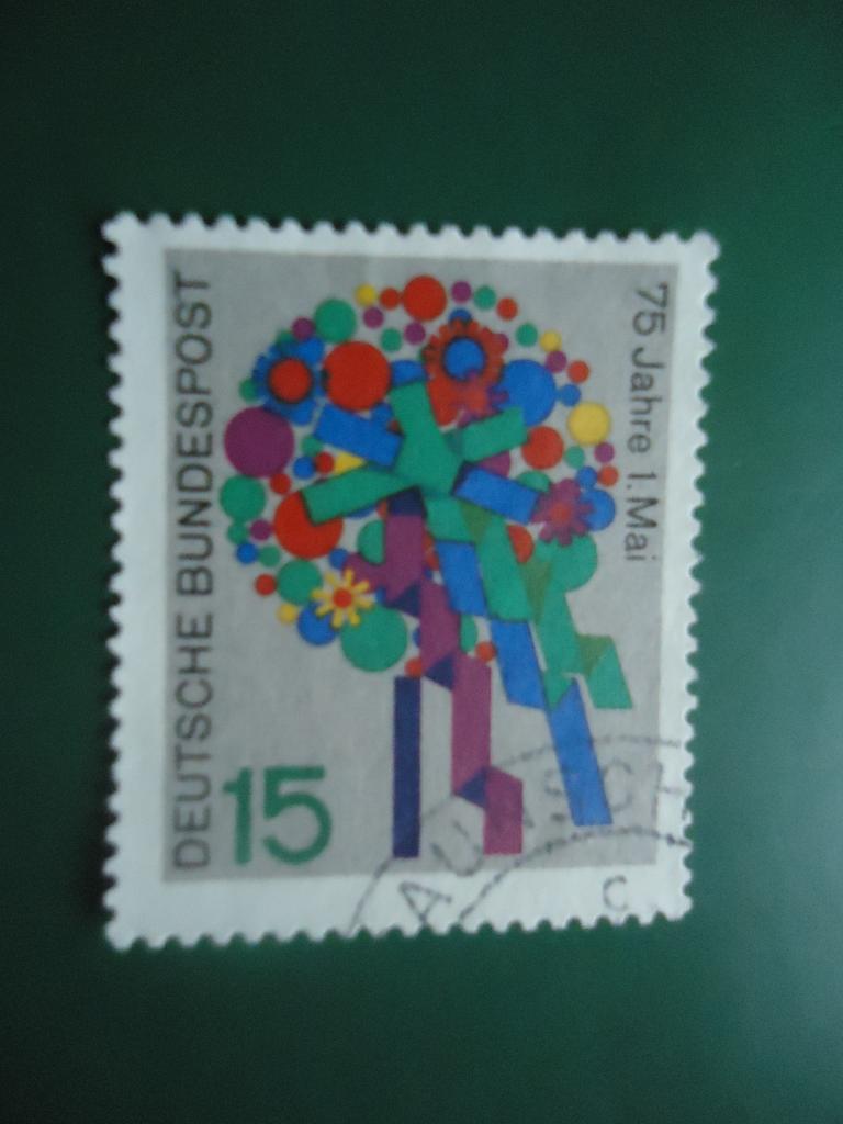 1965 г.  германия  ФРГ  гаш. без клея.