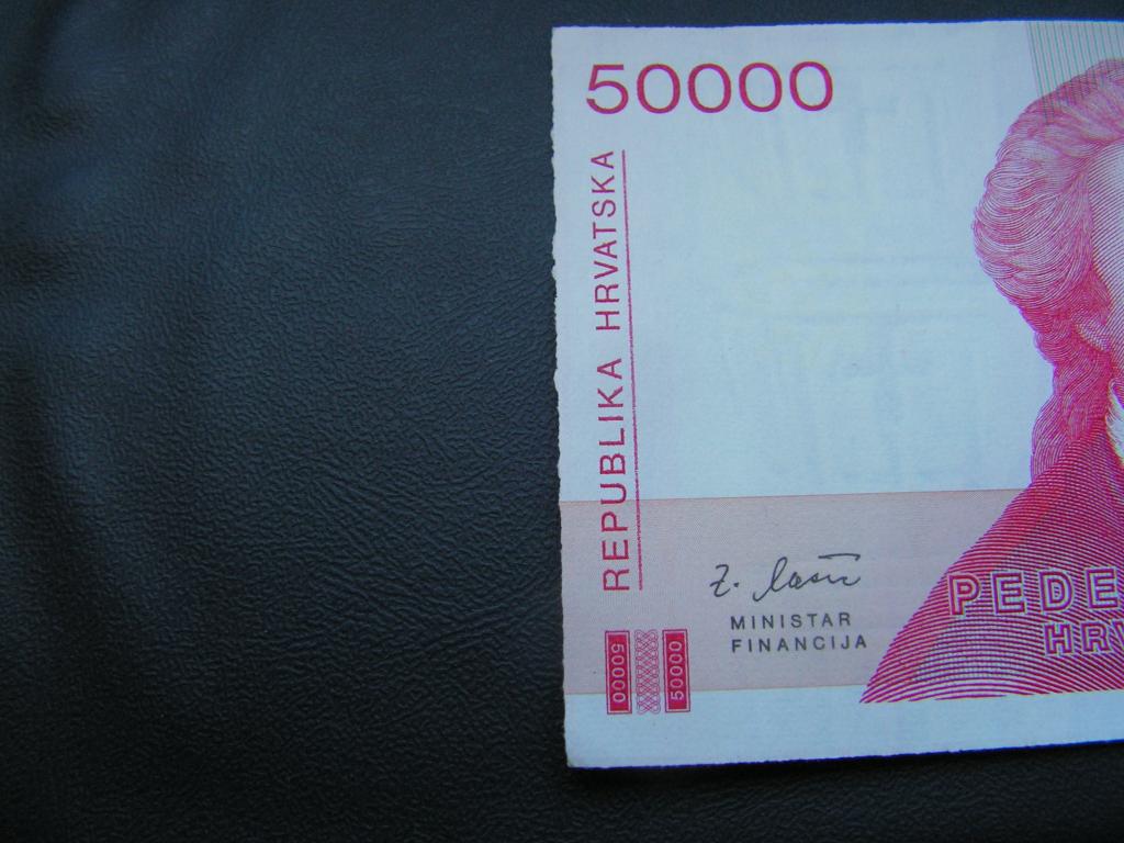 Юги/Хорватия 50000 динаров 1993 P26 пресс unc / D9002000 / обрезка эксклюзив