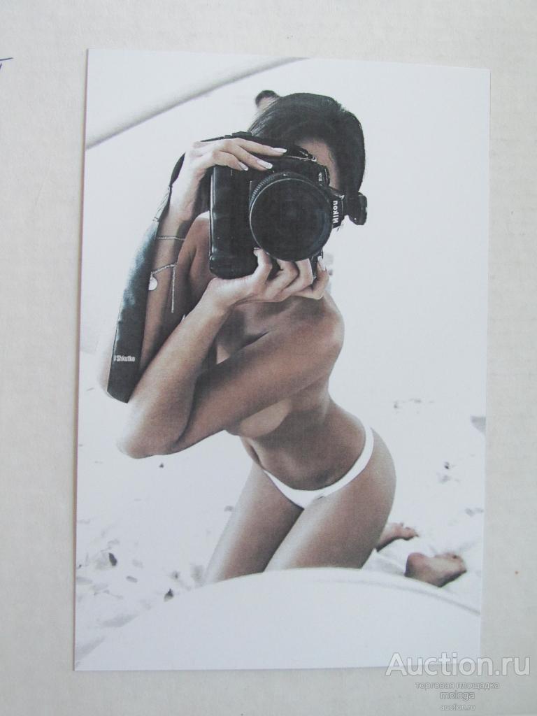 открытка эротика  гламур девушка  ню