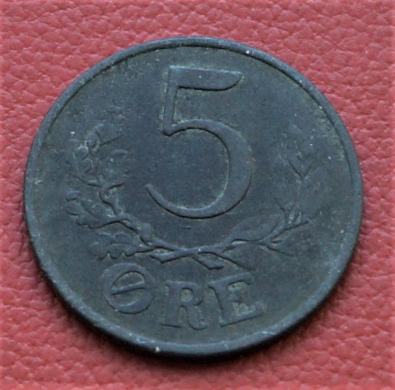 Дания 5 эре 1944 - цинк