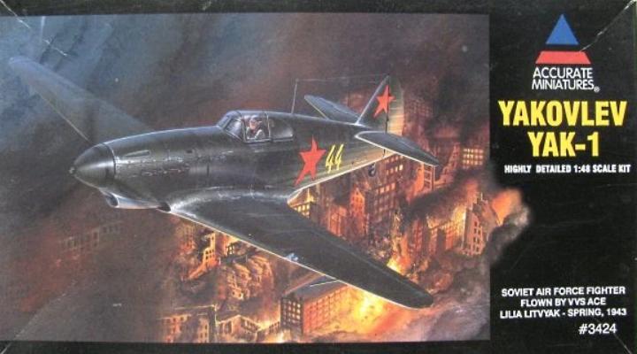 ACCURATE MINIATURES №3424. Советский истребитель Як-1 (1/48)