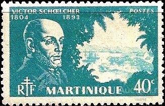 Мартиника 1945 MiNr 209. Стандарт. Виктор Шельшер (0.2€)** MNHOG (ЧБН)