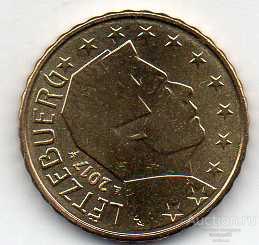 Люксембург 10 центов 2017 31 17 14 KM#89   XF