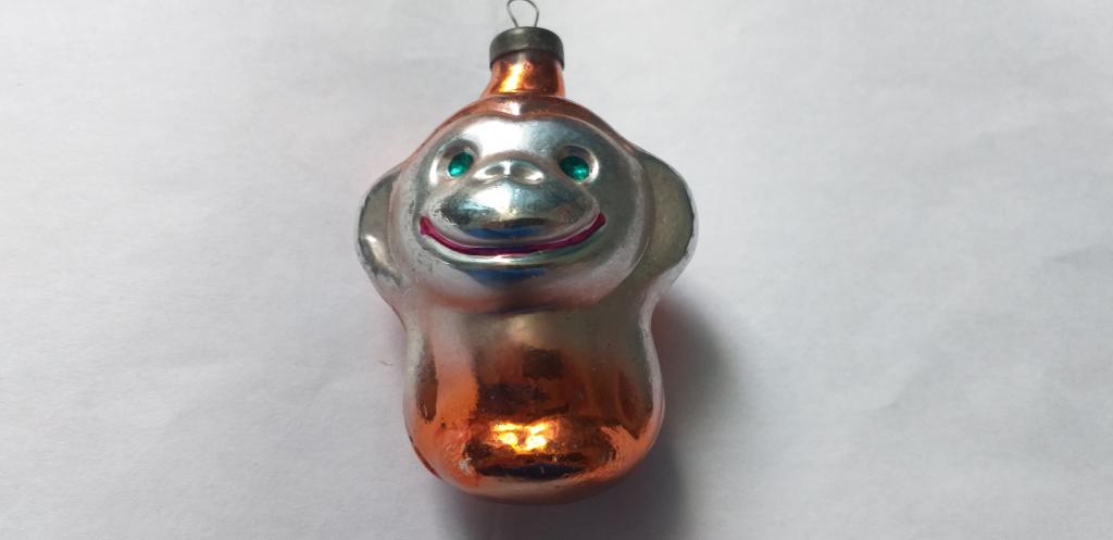елочная игрушка СССР...обезьянка