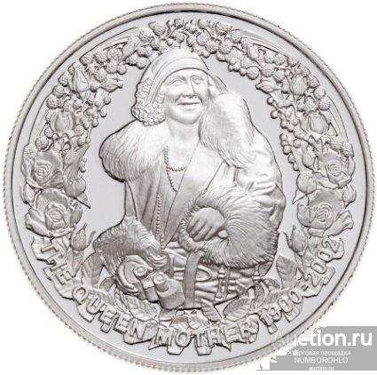 Австралия 5 долларов, 2002 Королева мать