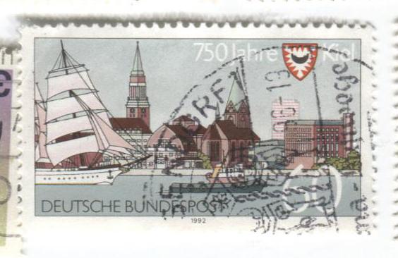 1992 германия фрг 750 лет городу Килю.гаш