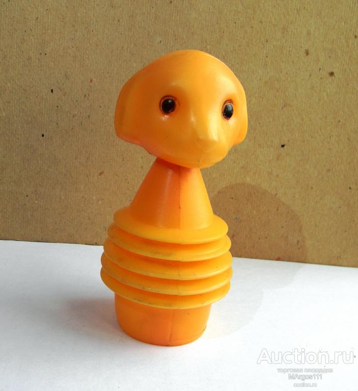 Игрушка СССР Собака Собака пищалка гармошка 70- е гг