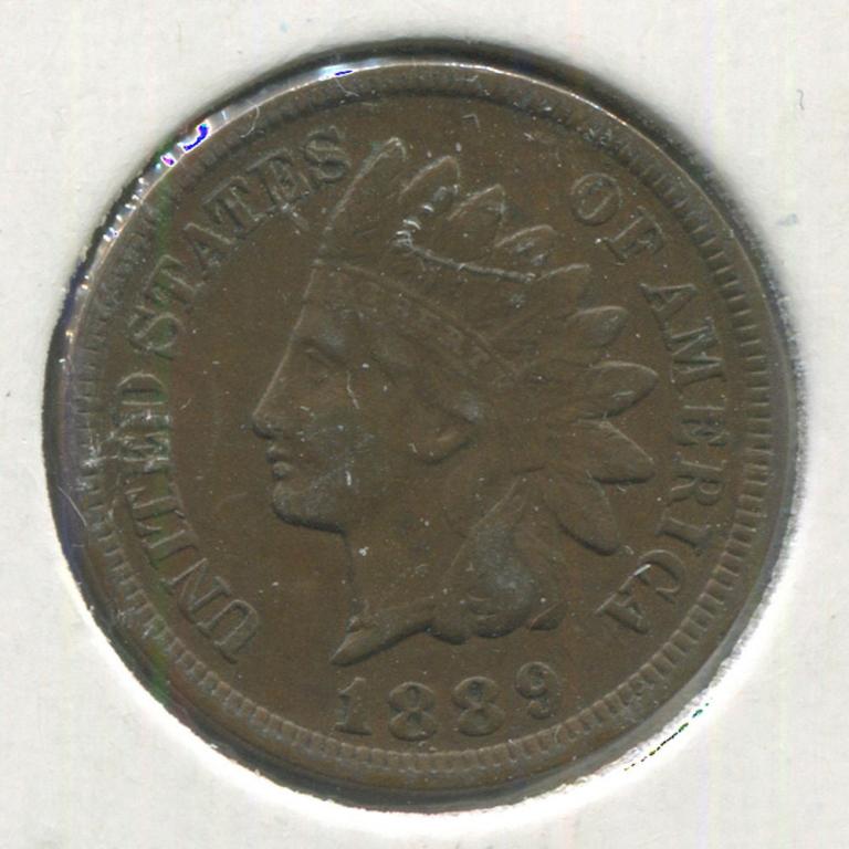 США 1 цент 1889 GVF