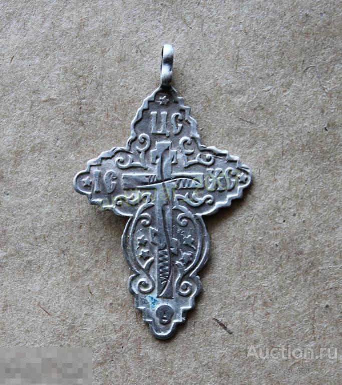 Крестик нательный серебро 84 пробы