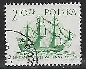 Польша. 1964. Парусные корабли (2-ой выпуск). Гашение.