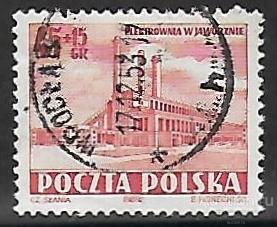 Польша. 1952. Строительство электростанции в Явожно. Гашение.