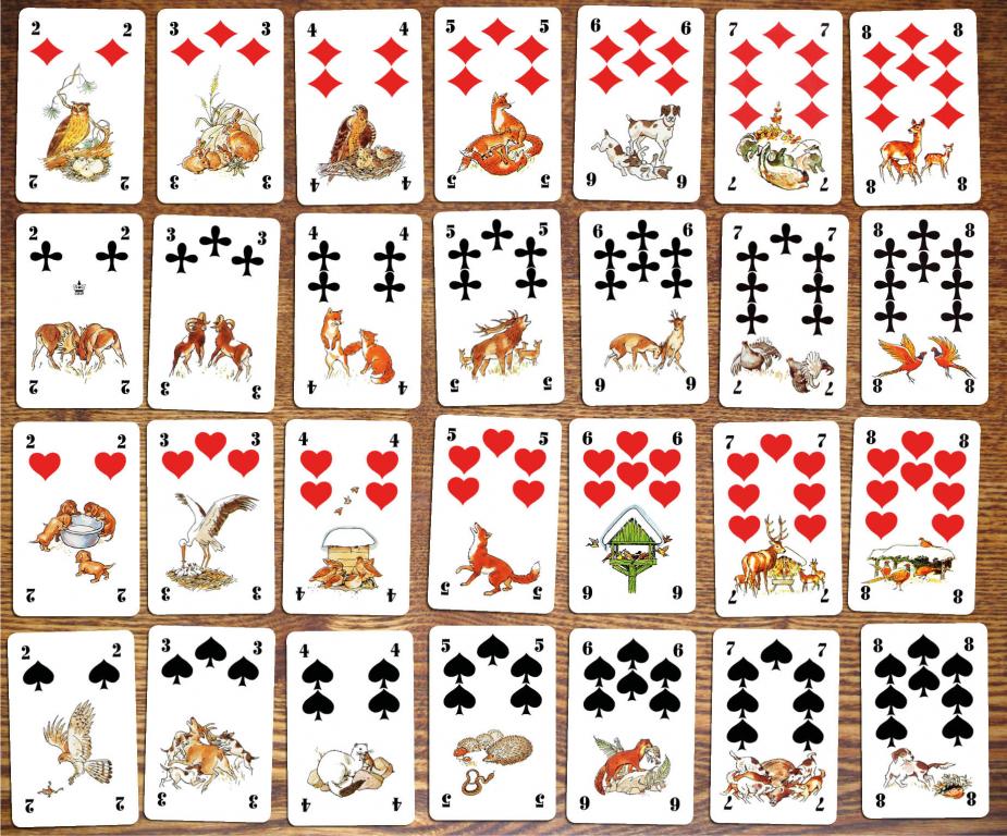 Игральные карты "Spiel mit Jagdmotiven (Hunter)". Охота