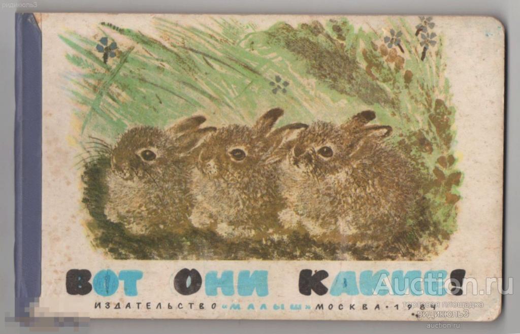 Чарушин Вот они какие книжка-картинка картон Малыш 1984 
