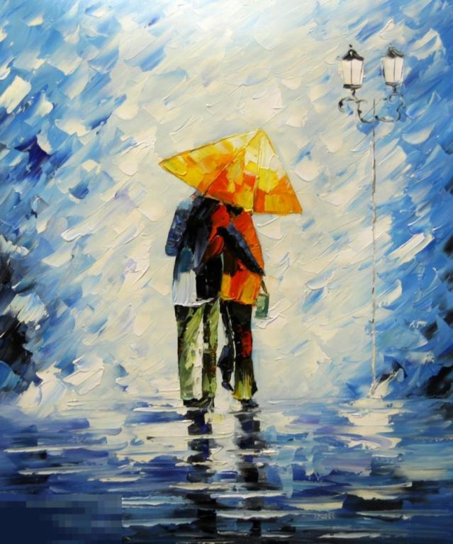Картина маслом на холсте "Чувства" 50*60 см. арт. 1648 Пейзажи Про любовь 