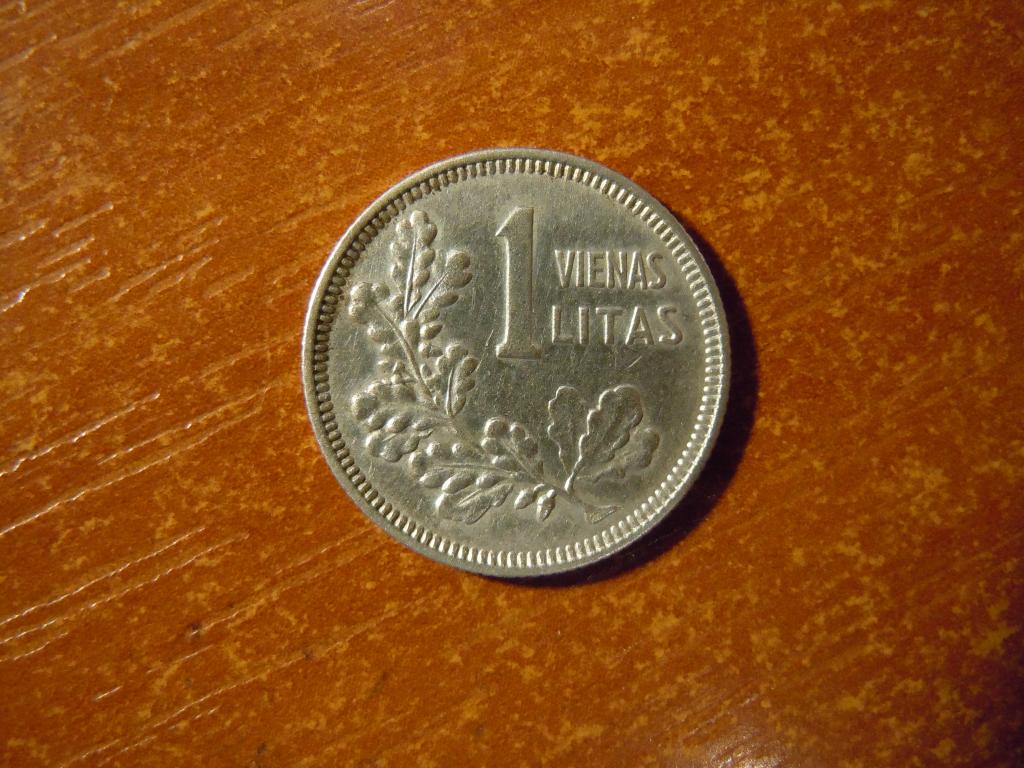 1 лит 1925г Литва, 2,64гр, серебро