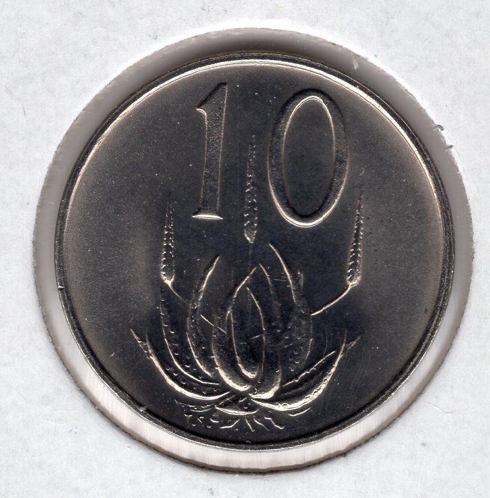 10 центов - ЮАР - 1978 - Алоэ - UNC