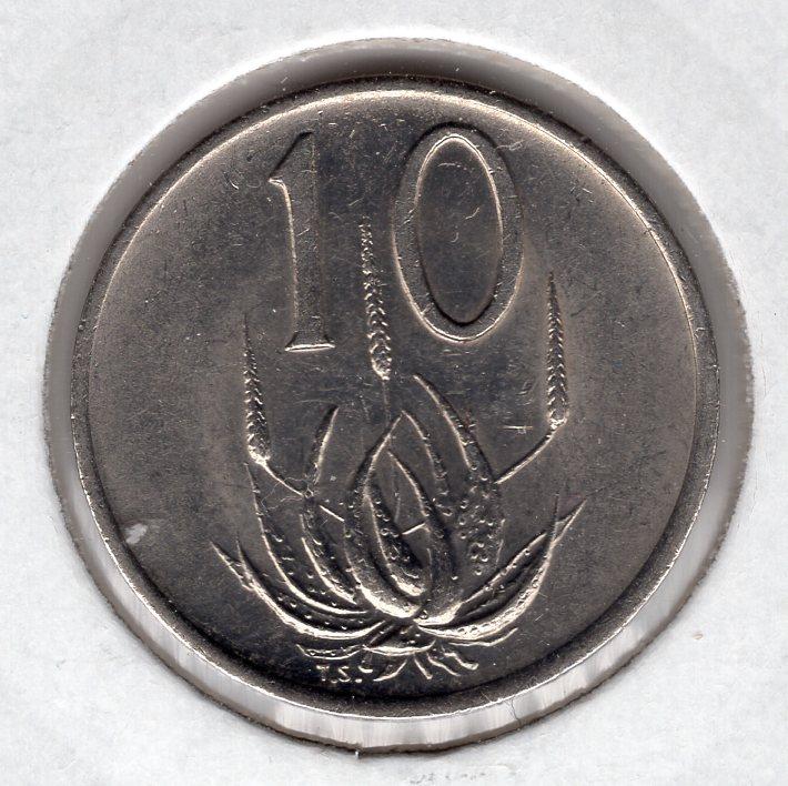 10 центов - ЮАР - 1981 - Алоэ - KM#85