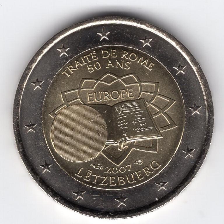 2 евро - Люксембург - 2007 - Римский договор - UNC