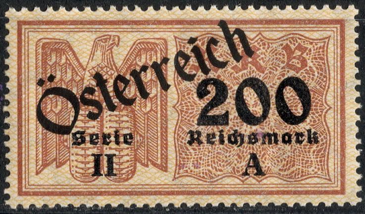 ❤3 Рейх Германия Австрия Надпечатка Фискальные Страховые Revenue Fiscal MNH OG