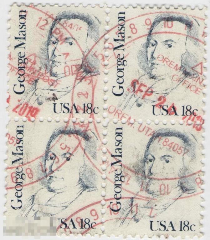 США 1981 Политик Джордж Мэйсон Персоналии История  Стандарт Квартблок 