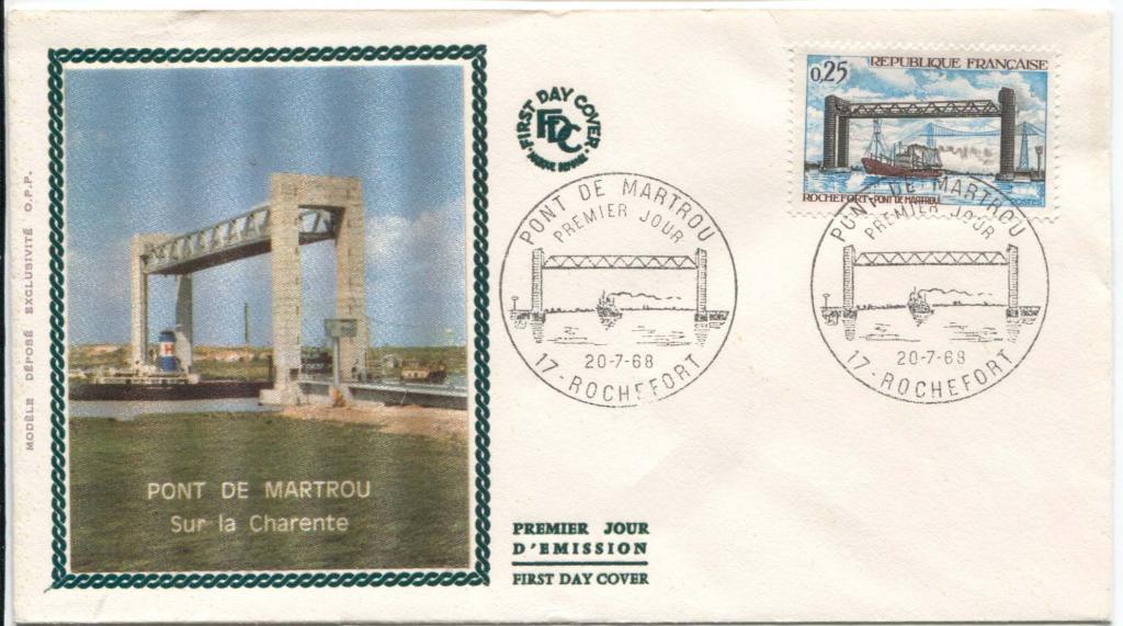 1968 Франция мост Мартро через Шаранту КПД