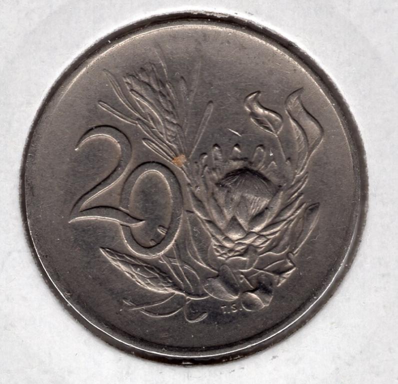 20 центов - ЮАР - 1966 - South Africa - KM#69.1
