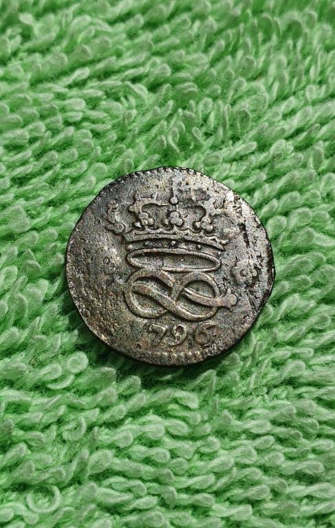 2 денари (денаро), 1796 год, королевство Сардиния