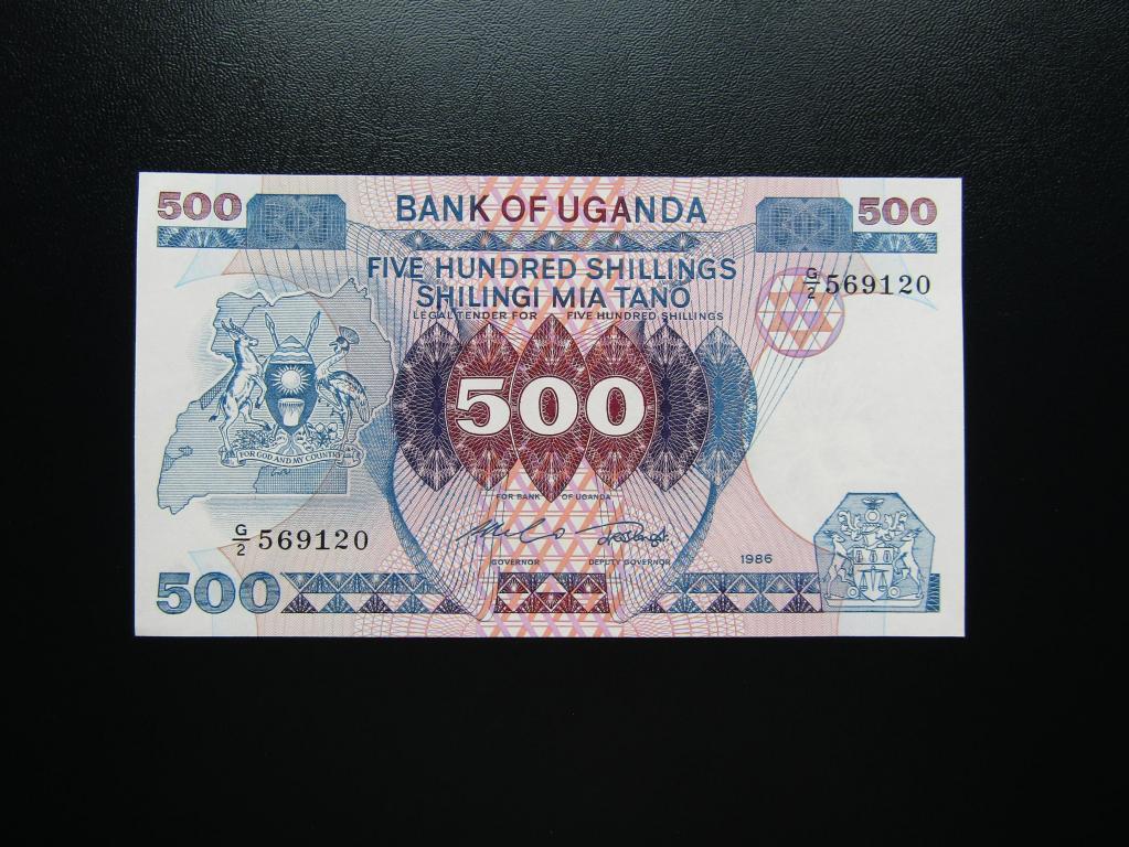 Уганда - 500 шиллингов 1986г. UNC.