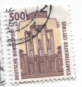 1993 Германия ФРГ ГосЗдание в Коттбусе.гаш