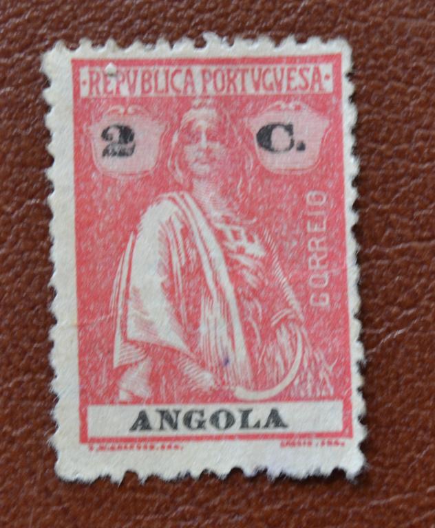 Ангола Португальская 1924 год  Богиня Церера  Гаш