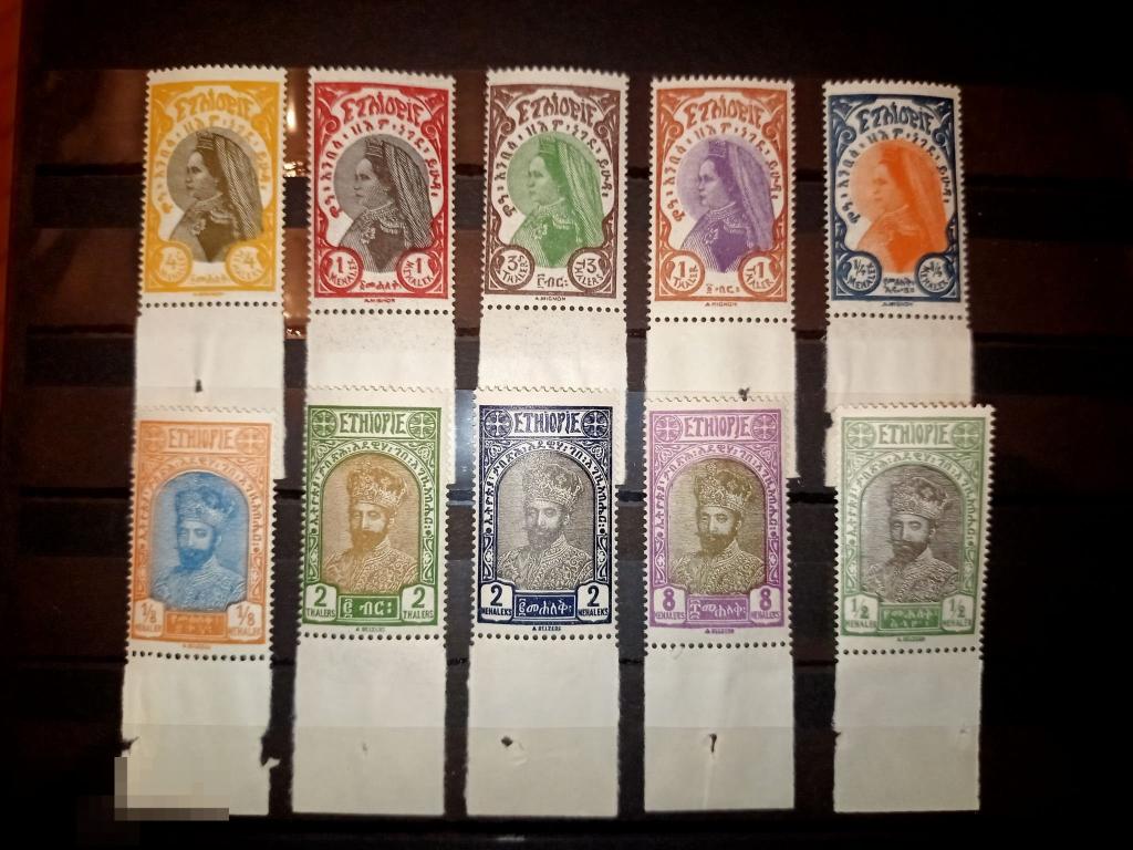 Серия марок Эфиопия,Королевская чета 1928 год,Монархи** 