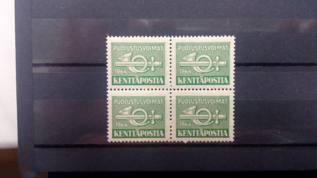 Финляндия,Военно полевая почта квартблок,1944 гг** 