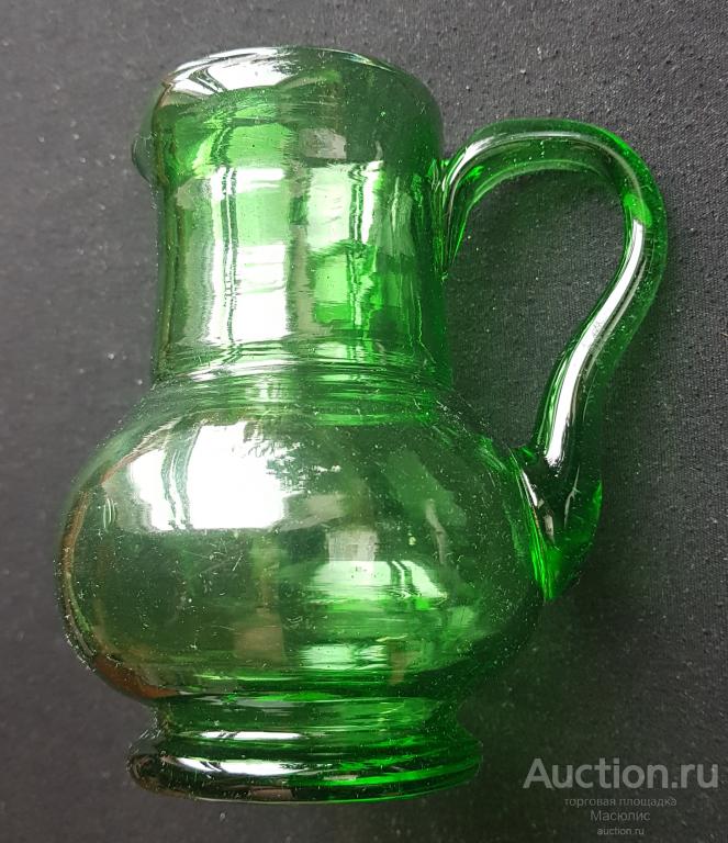 Кувшин, зелёное стекло, Россия, середина XIX-го века