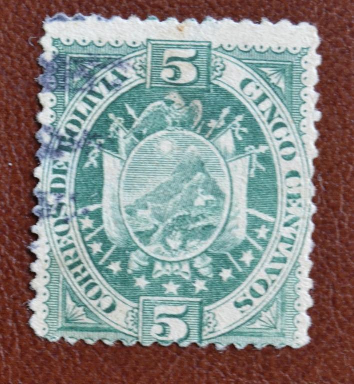 Боливия 1894 год Стандарт Герб  гаш