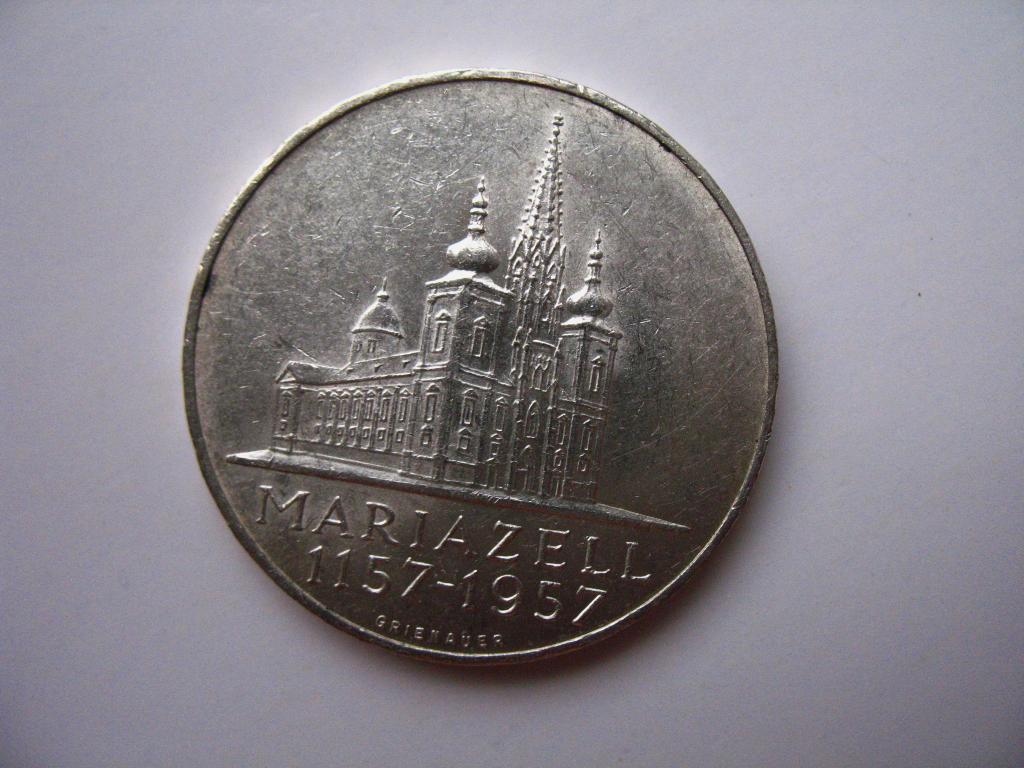 25 шиллингов 1957 года Австрия MS штемпельный блеск