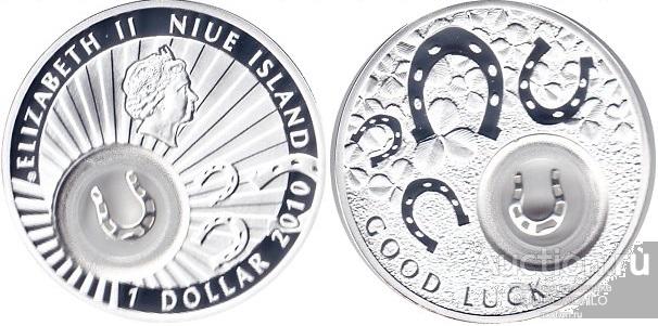 Ниуэ 1 доллар, 2010 Удача - Подкова
