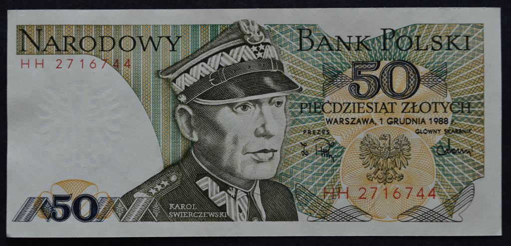 Польша 50 злотых 1988 год