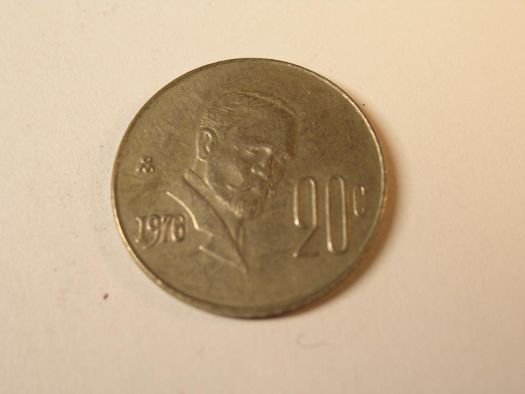 Мексика. 20 сентаво. 1976 год.     (2)