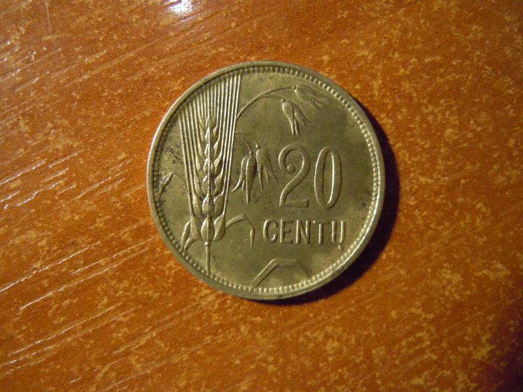 20 центов 1925г Литва