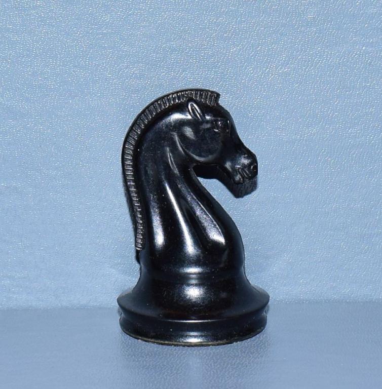 Шахматы СССР Конь чёрный №15.н