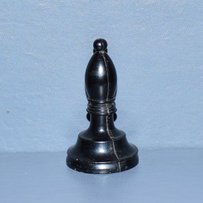 Шахматы СССР Офицер (Слон) чёрный №4.н